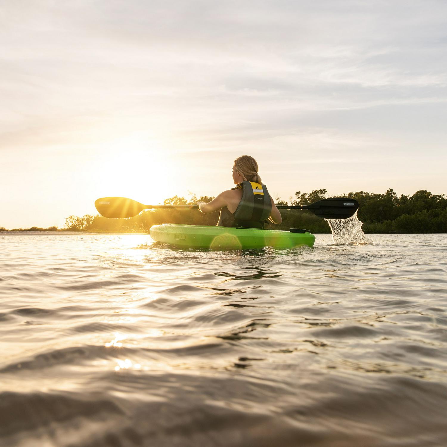 Lifetime Pacer 8 ft Sit-In Kayak (Paddle Included), Green
