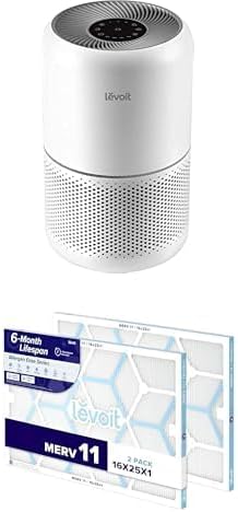 Air Purifier for Home Allergies Pets Hair in Bedroom & Standing Fan for Bedroom, 82ft CirculAir 120° Oscillating Fan