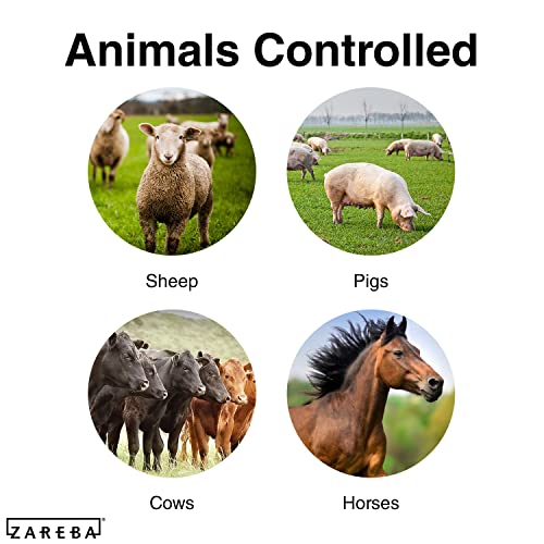 Zareba ESP5M-Z Solar Powered Low Impedance Electric Fence Charger - 5 Mile Solar Powered Electric Fence Energizer