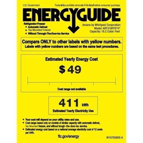 2025 18 Cu. Ft. Top-Freezer Refrigerator Black