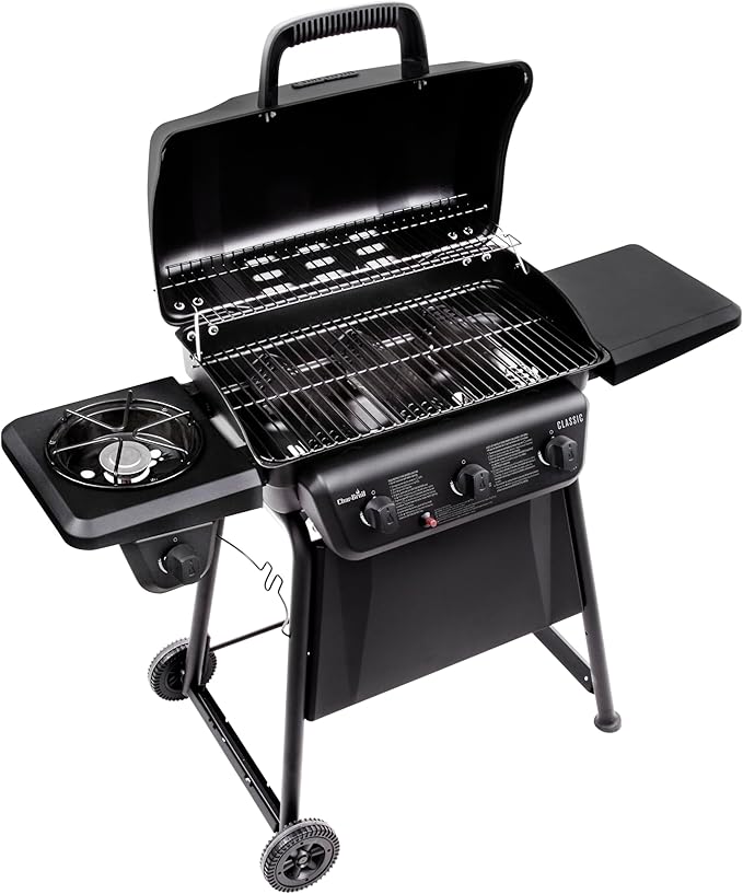 Char-Broil Classic 360 3-Burner Liquid Propane Gas Grill with Side Burner