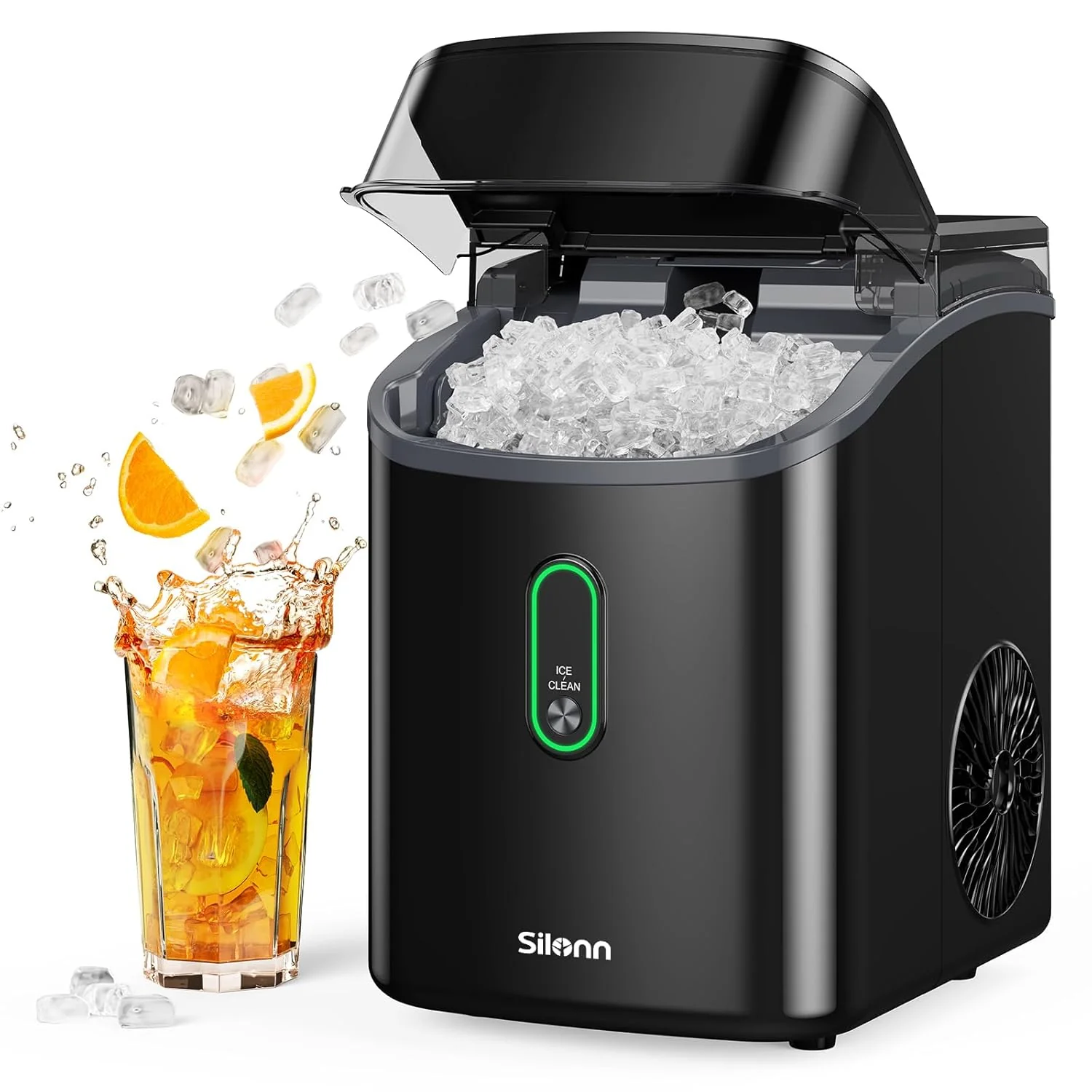 Ice Maker Countertop Silonn Chewable Pellet Ice Machine