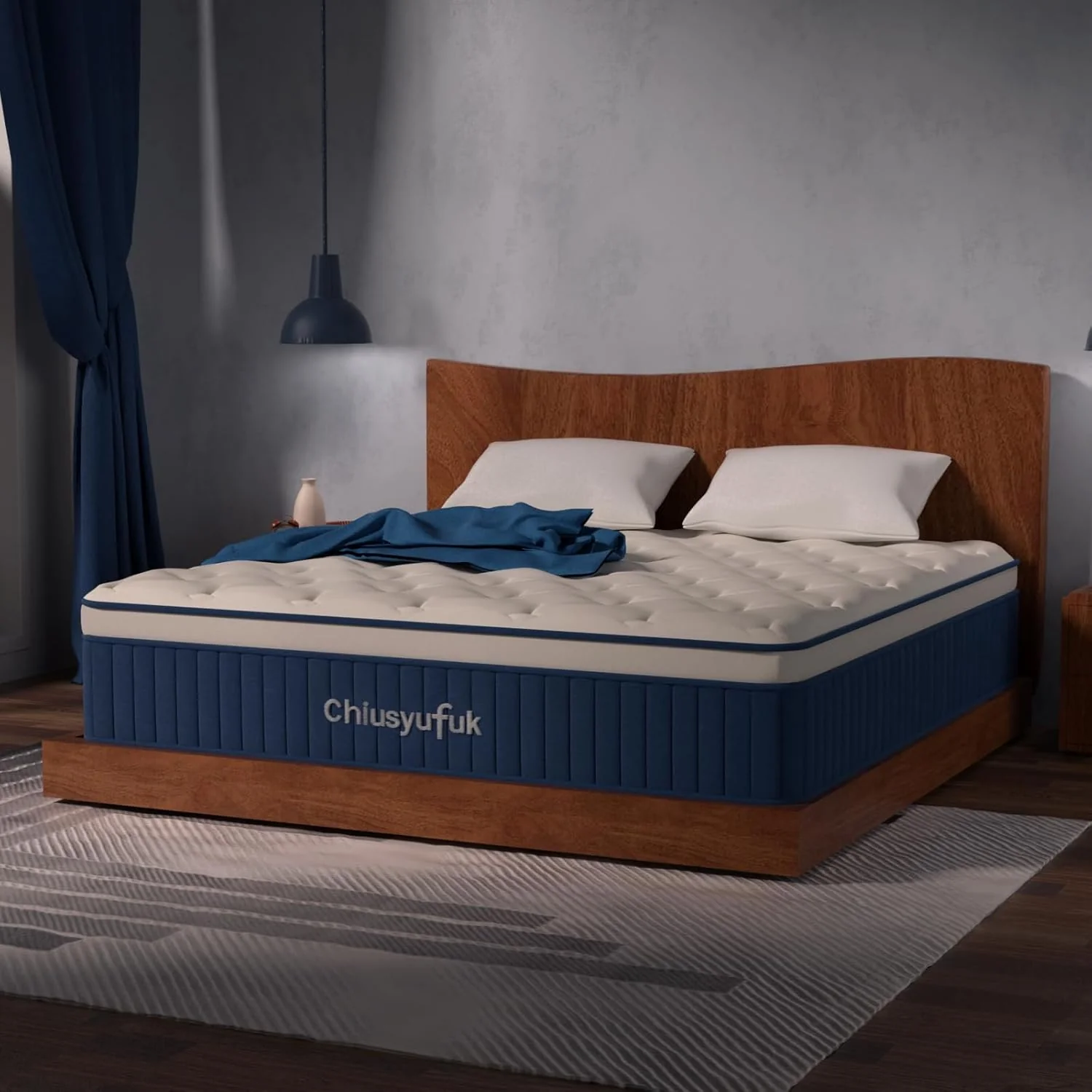 CHIUSYUFUK Twin Mattress - 10 Inch Hybrid Gel Memory Foam