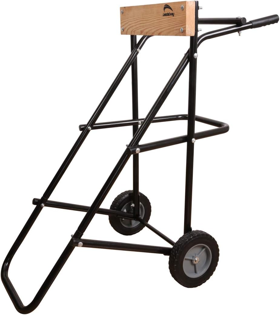 LEADALLWAY Boat Motor Stand, Heavy Duty Pro Outboard Engine Carrier Cart Dolly