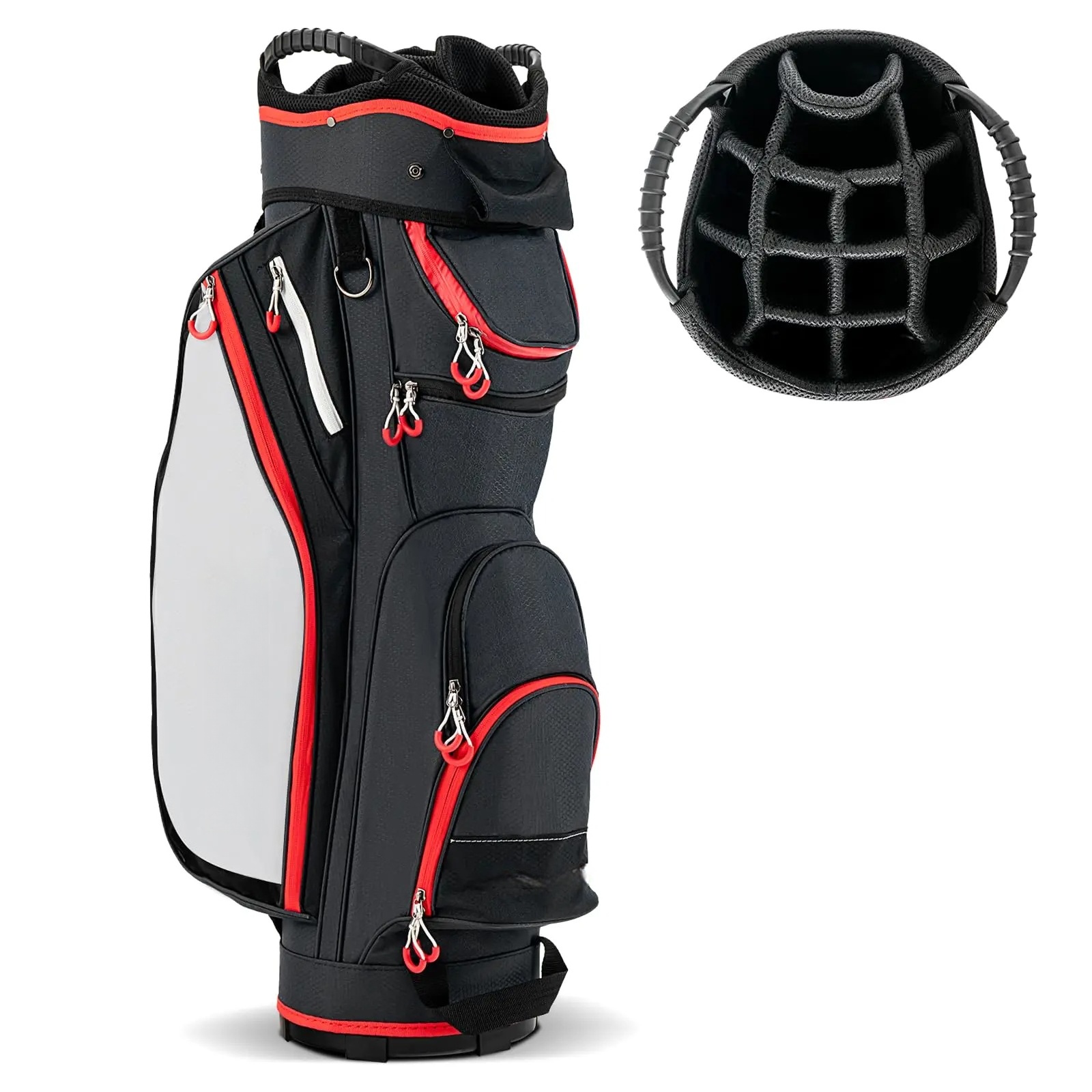 2025 Golf Cart Bag with 14-Way Dividers, Lightweight Portable Golf Club Bag