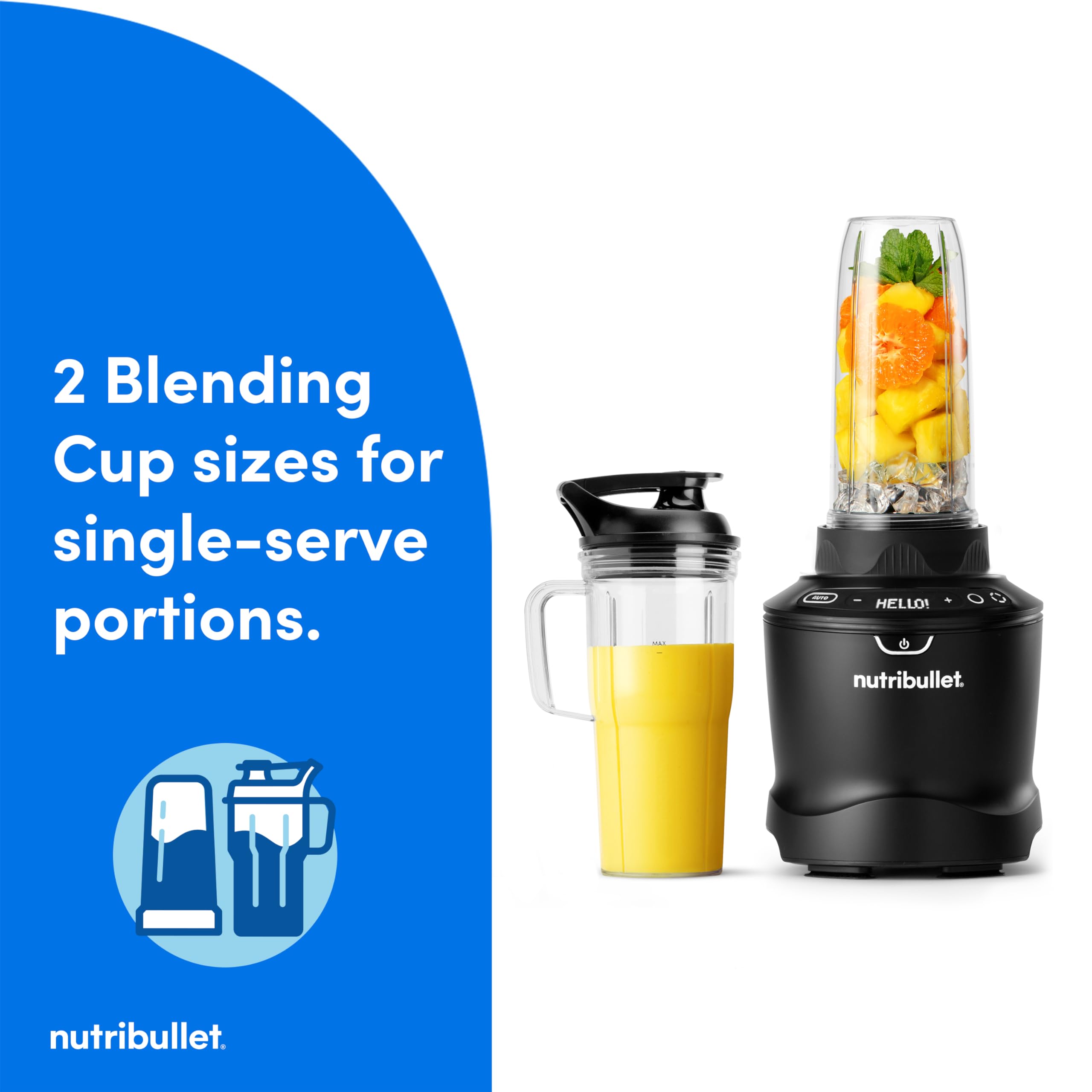nutribullet SmartSense Blender Combo, 1400 Watt Gunmetal