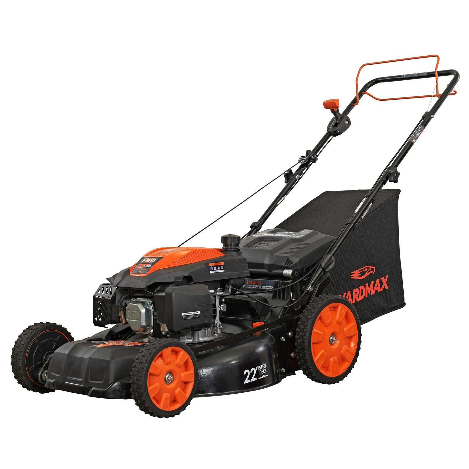2025 2860 22′′ 201cc 3-in-1 Gas Self-Propelled Lawn Mower with CVT and High Wheels