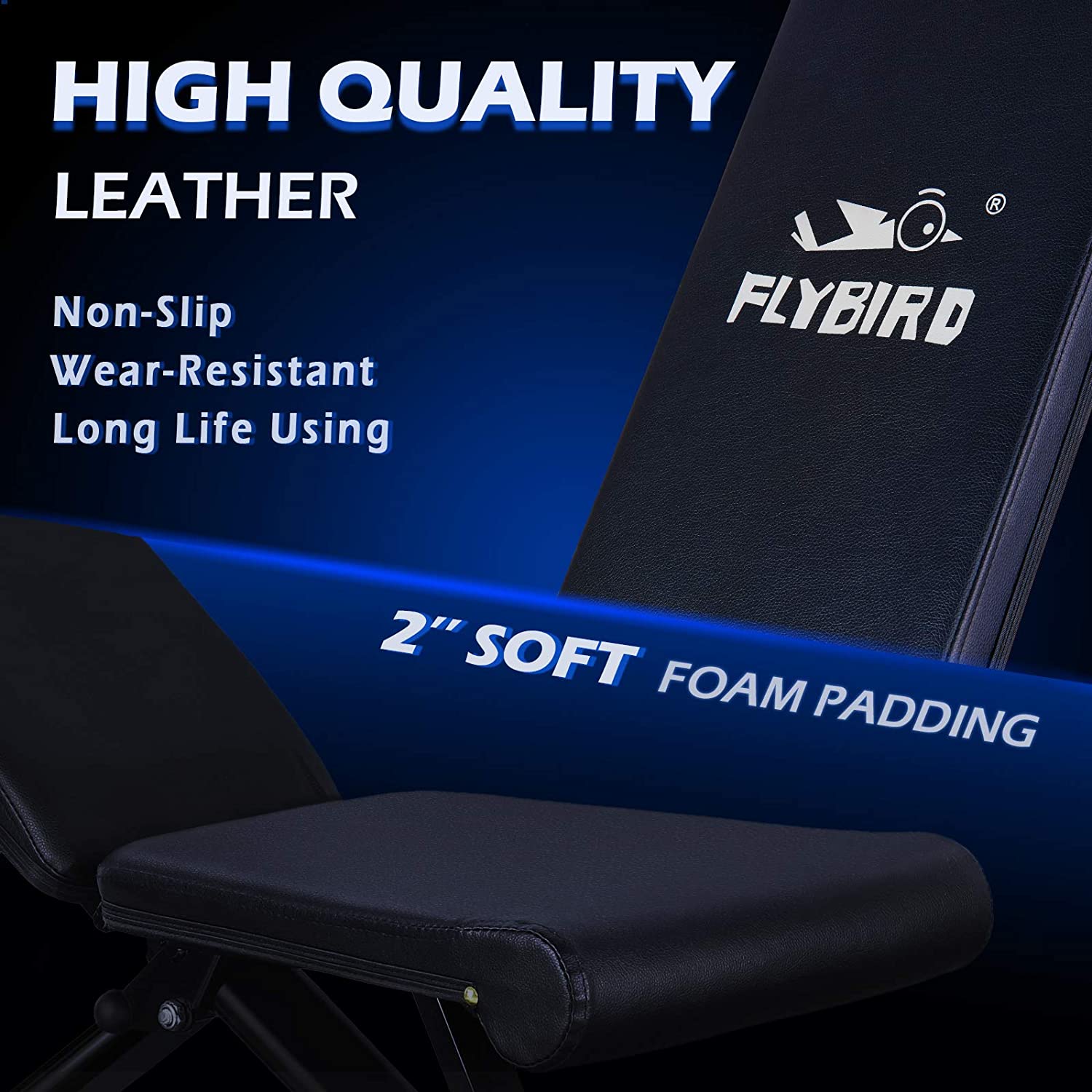 Weight Bench, Adjustable Strength Training Bench for Full Body Workout