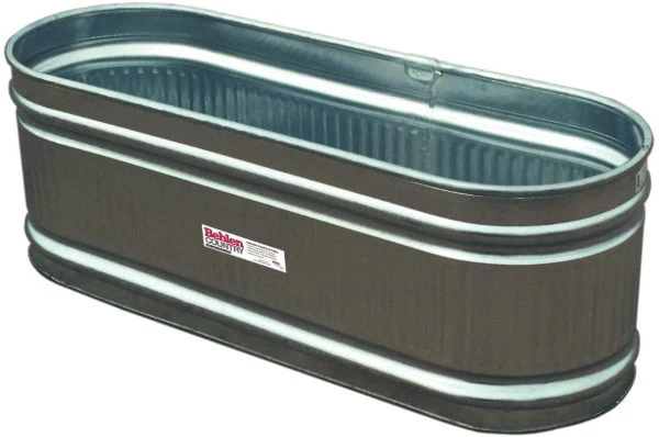 169-Gallon Galvanized Round-End Tank