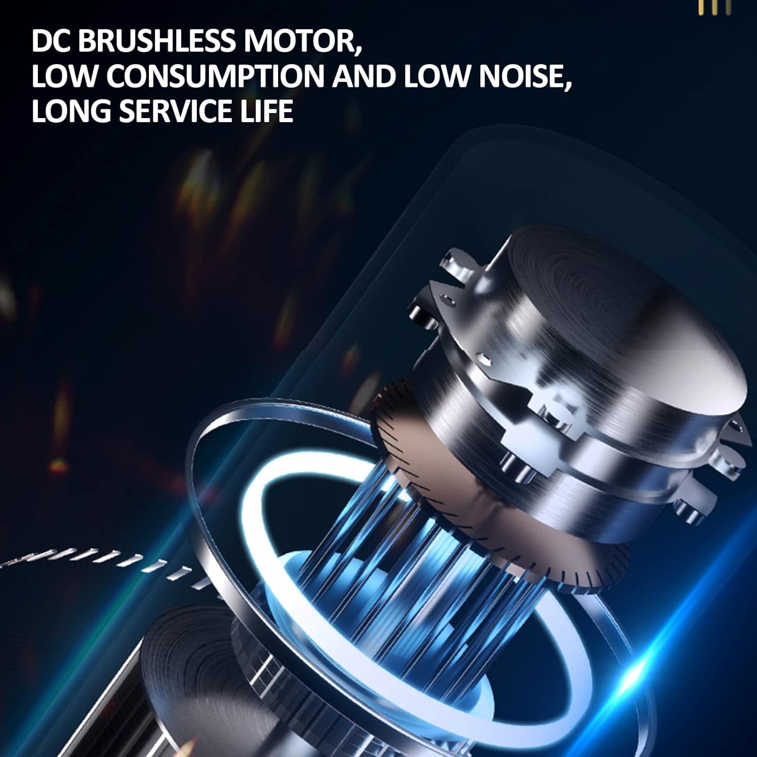 Bladeless tower fan for bedroom, kitchen, office