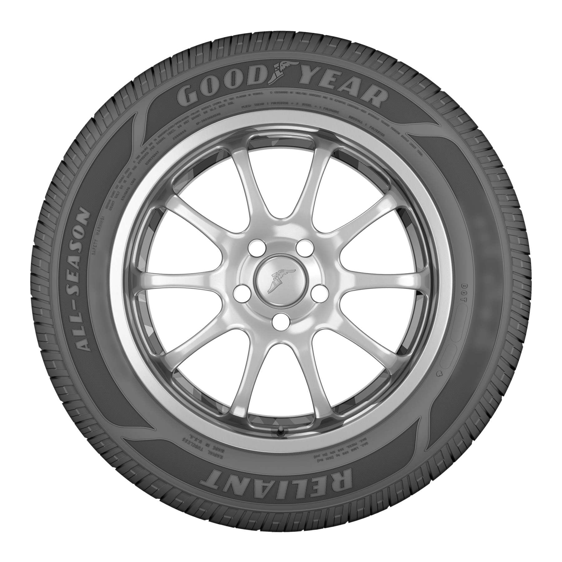 Goodyear Reliant 225/60R16 98H All-Season Passenger Tire with Enhanced Wet Grip