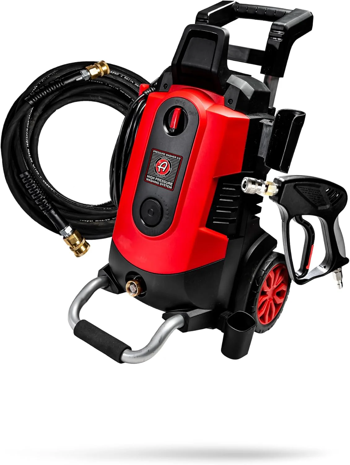 Electric Pressure Washer 2.0, Powerful 1.4 GPM 2000 PSI Car Pressure Washer Sprayer, Snub Nose & Tip Attachment, Use,Car Soap, Patio Boat RV Motorcycle Car Garage Deck.