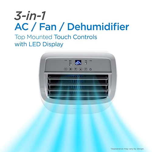 2025 8,000 BTU Portable Air Conditioner up to 350 Sq.ft with Remote Control