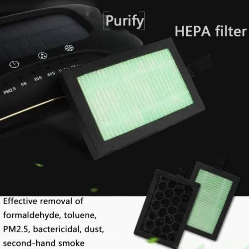 Air Purifier Aroma Diffuser Auto Mist Maker PM 2.5 Eliminator Car Air Purifier with Fresh Air Humidifier USB Air Purifier for Car with HEPA,White