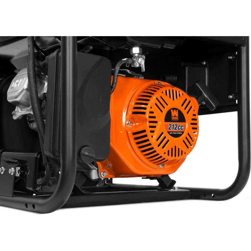 WEN GN4500 4500-Watt 212cc Transfer Switch and RV-Ready Portable Generator, CARB Compliant, Orange/Black