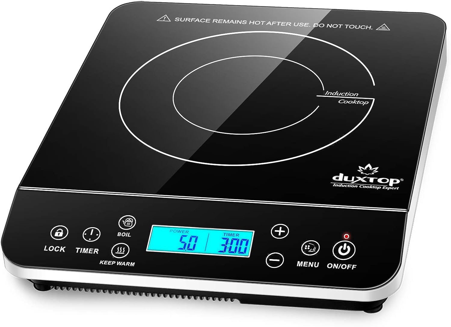 Duxtop Portable Induction Cooktop, Countertop Burner Induction Hot Plate with LCD Sensor