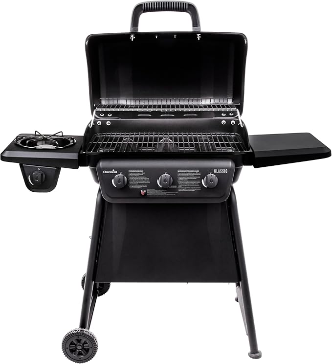Char-Broil Classic 360 3-Burner Liquid Propane Gas Grill with Side Burner