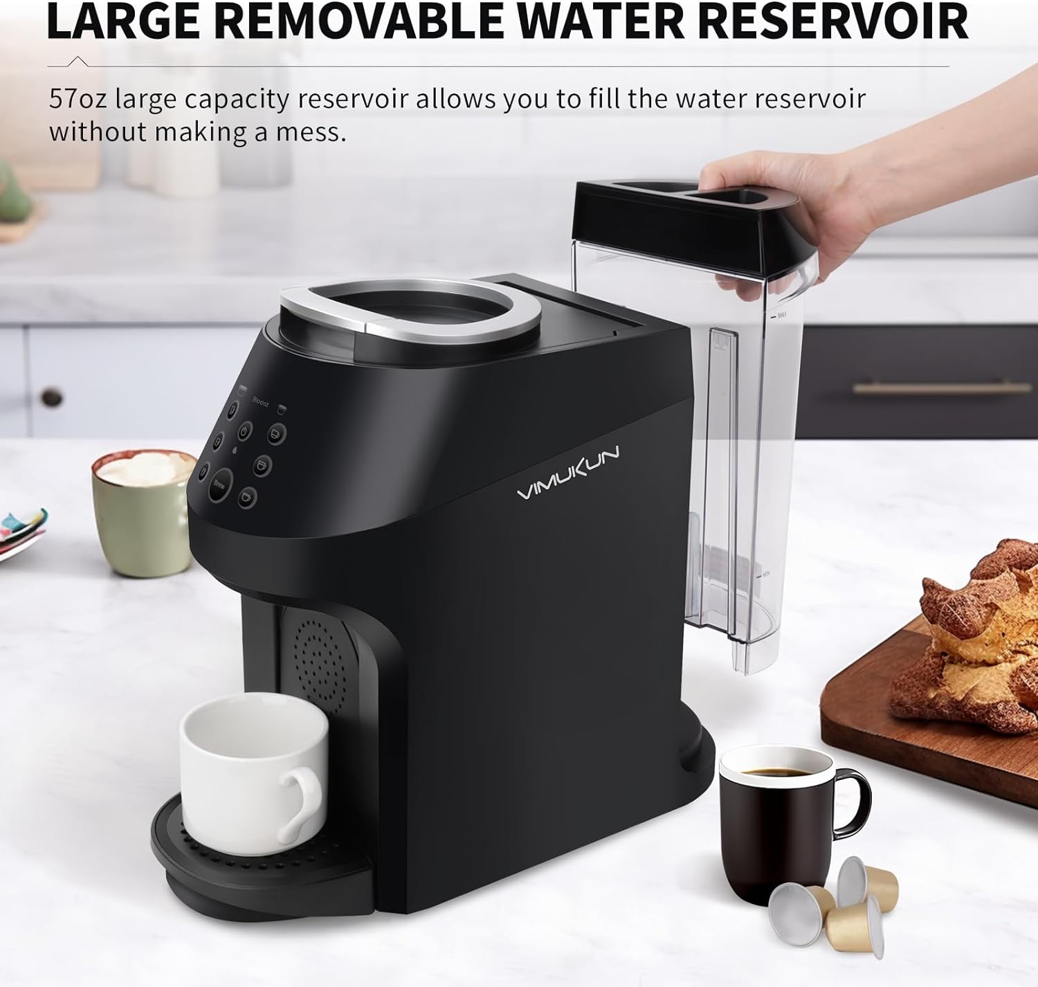 3-in-1 coffee machine, coffee and espresso machine combo for ground coffee