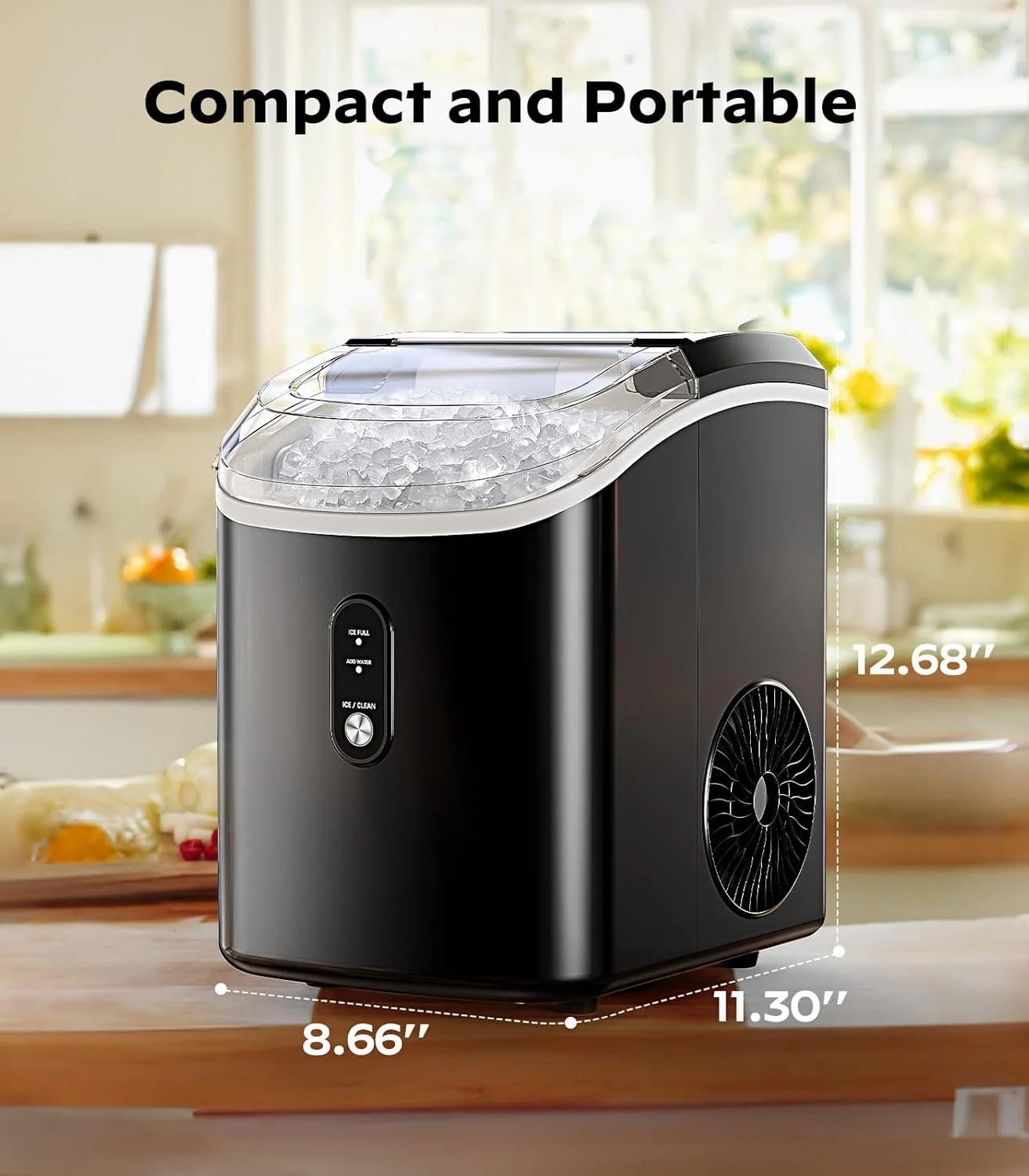 Ice Maker Countertop Silonn Chewable Pellet Ice Machine