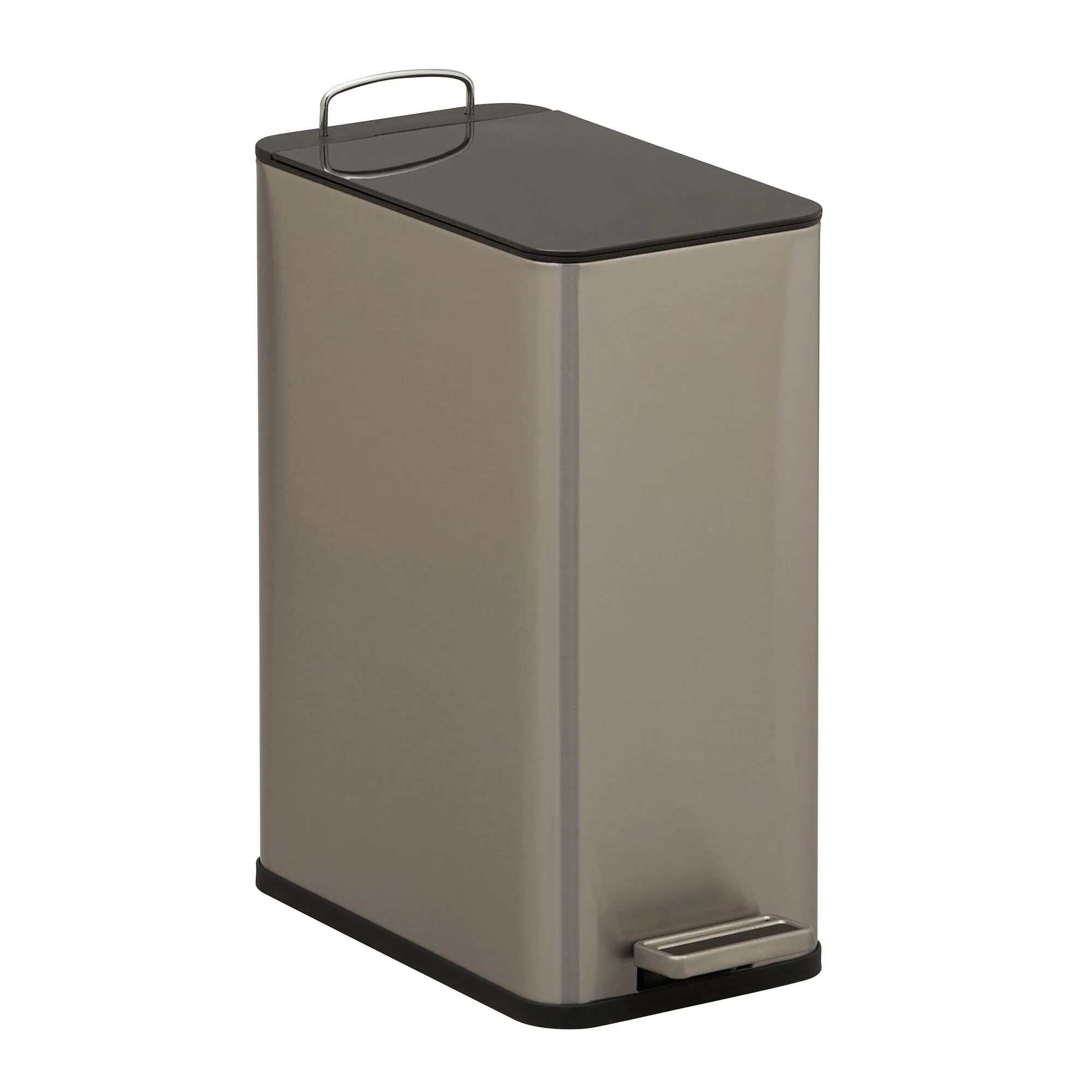 Household Essentials Stainless Steel Slim Trash Can