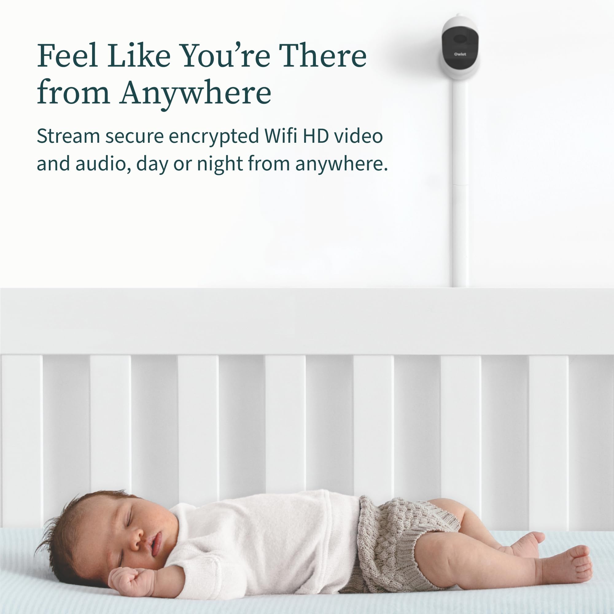 Owlet Cam Smart Video Baby Monitor with Video Camera and Audio
