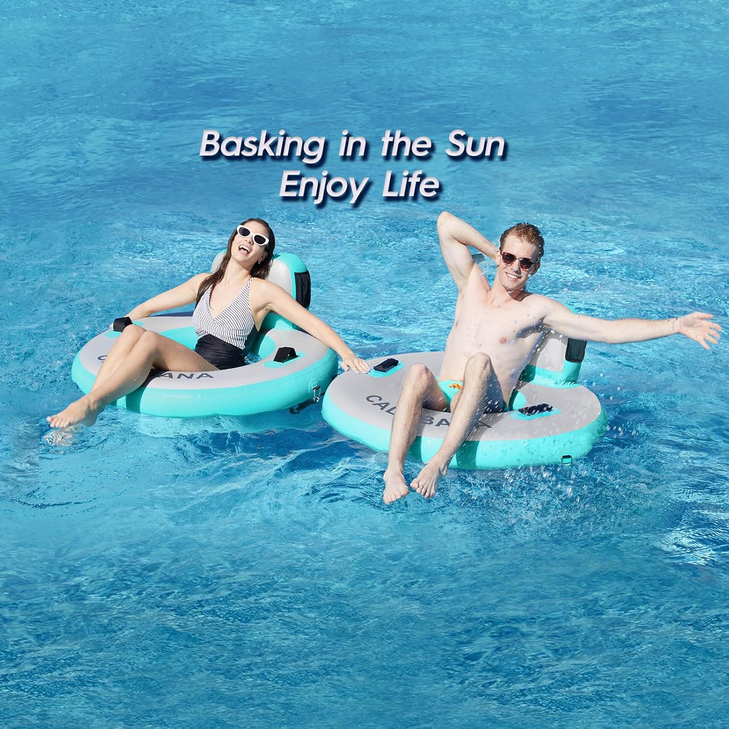 Round Floating Ring Hammock - Heavy Duty Inflatable Raft