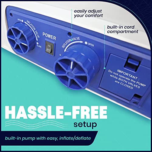 EnerPlex Queen Air Mattress with Built-in Pump - 16 Inch Double Height Inflatable Mattress for Camping