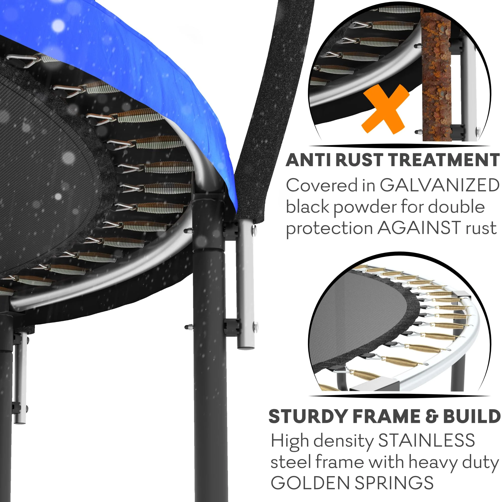 8FT Trampoline Outdoor with Enclosure for Kids
