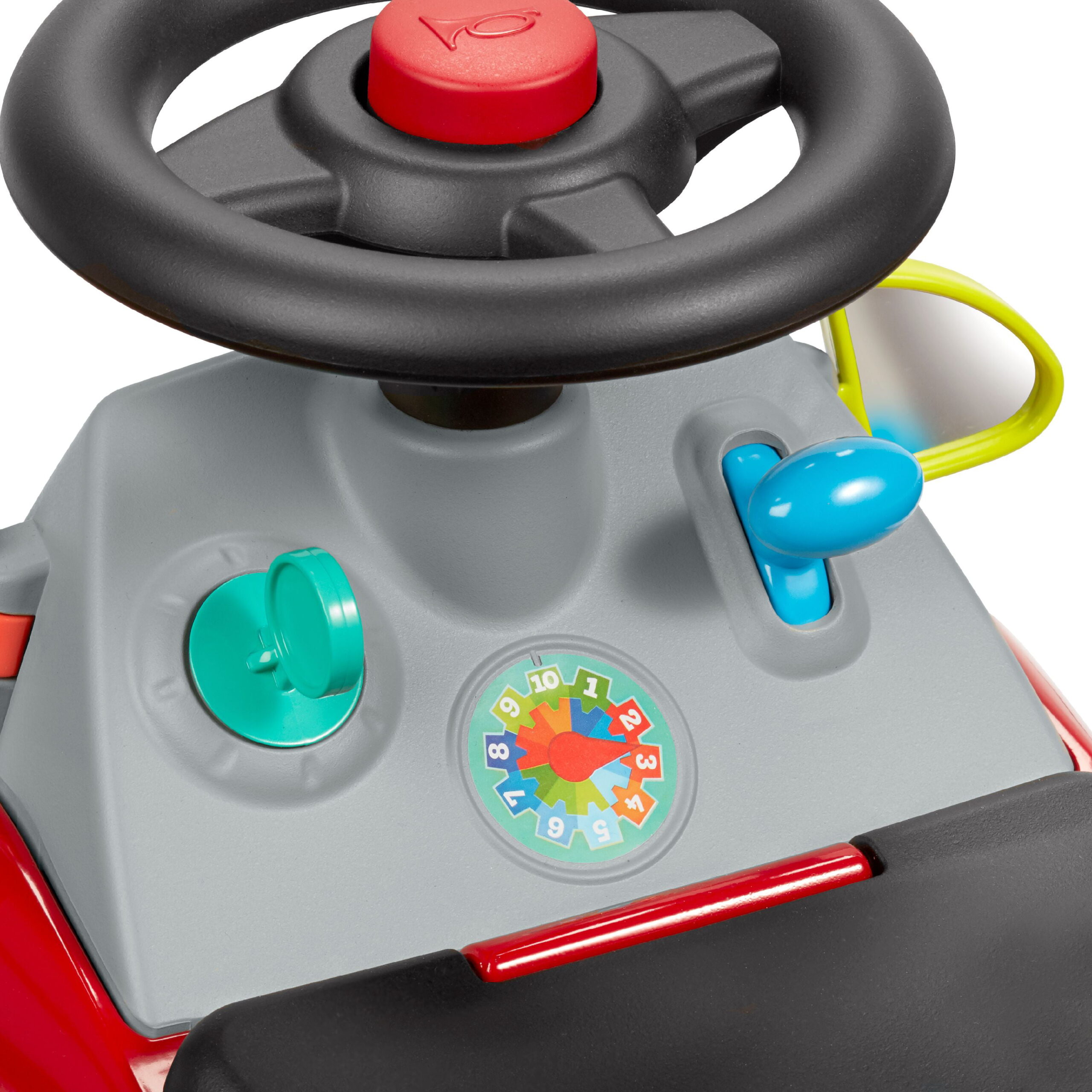 Busy Buggy, Ride-on and Push Walker, Red