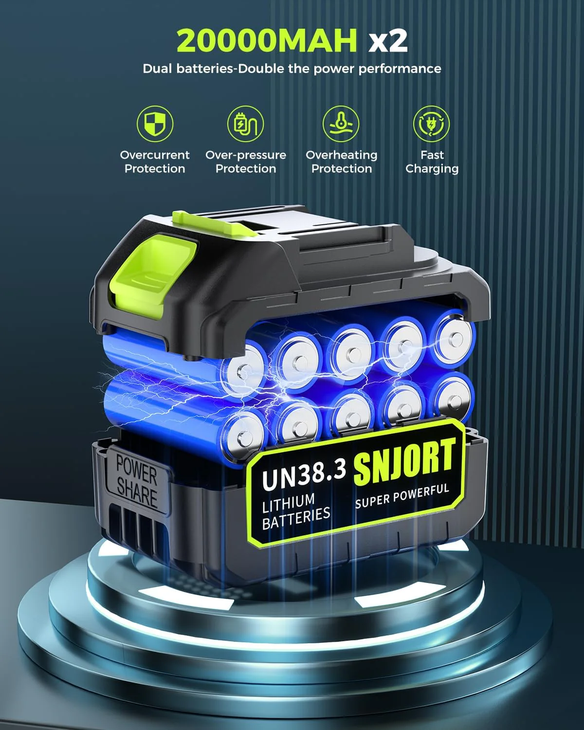 Leaf Blower Cordless with Battery and Charger, 500,000 RPM, Extended Nozzle, Lightweight Handheld Design, Turbo Jet Blower for Patio Cleaning