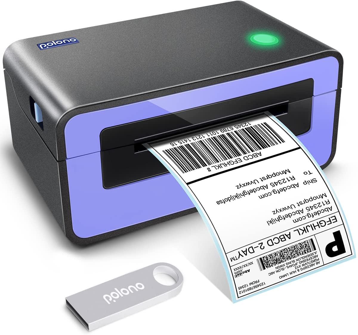 Polono Label Printers – 150mm/s 4×6 Thermal Label Printer