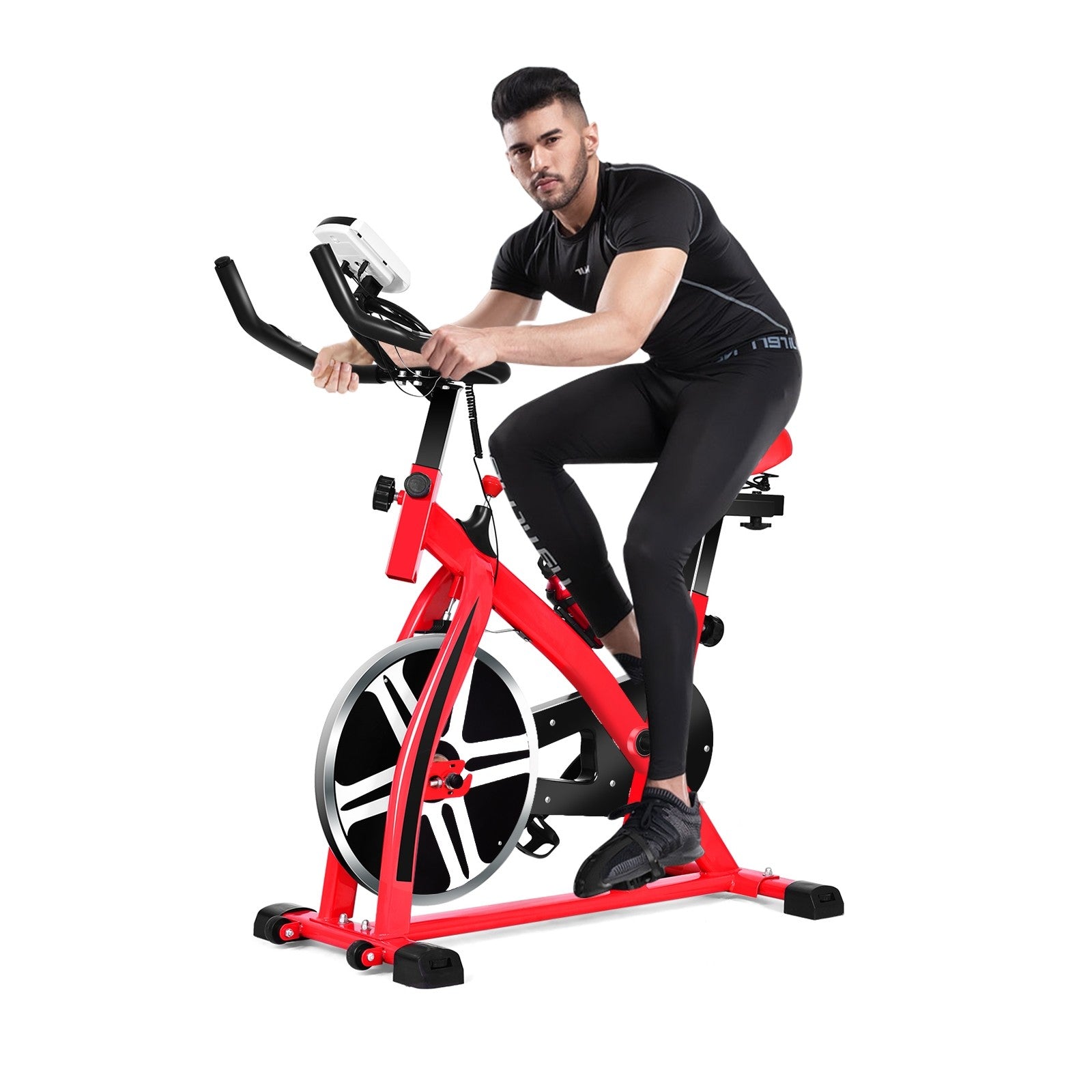 Indoor Cycling Bike, Stationary Bicycle Exercise Bike with Flywhee