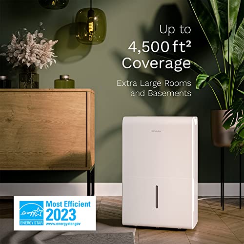 2025 hOmeLabs 4500 Sq. Ft Energy Star Dehumidifier - Ideal for Large Rooms and Home Basements