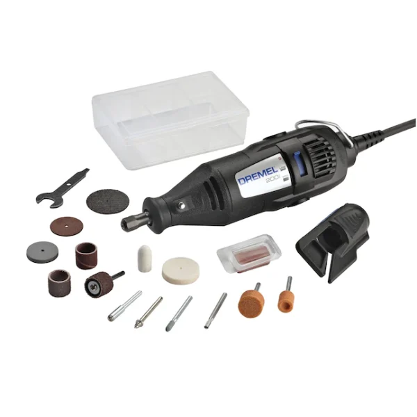 200 17-Piece 2-speed Corded 0.86-Amp Multipurpose Rotary Tool with (No Case) Case