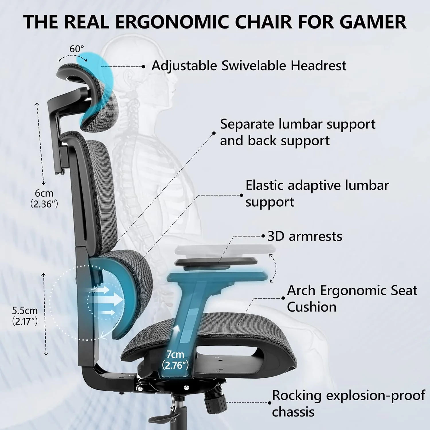 2025 Gaming chair ergonomic office chair