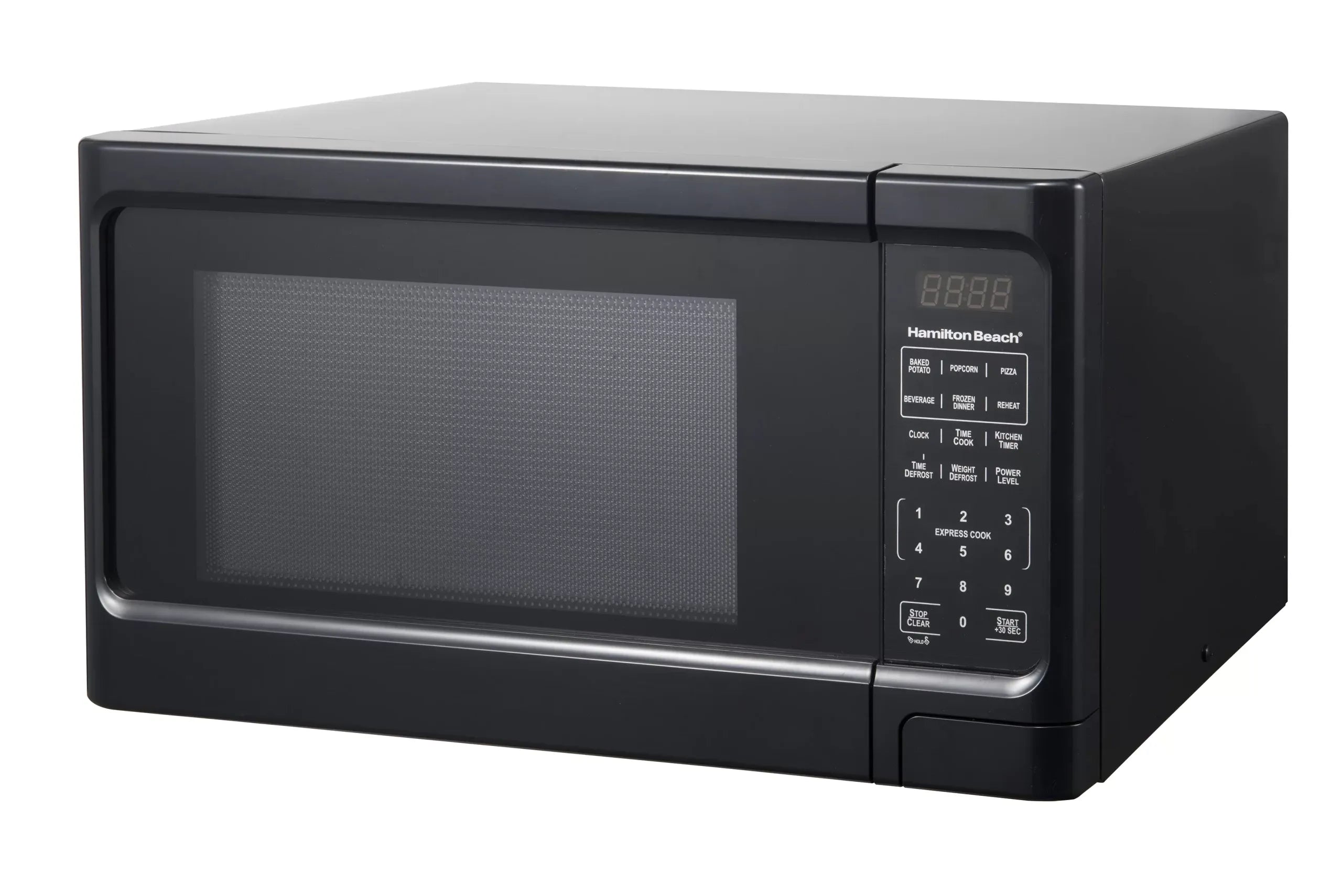 Hamilton Beach 1.1 Cu. Ft. Sleek Black Digital Microwave - Effortless Touchpad Controls