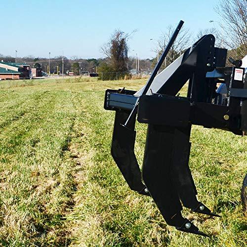 2025 3 Shank Subsoiler Ground Ripper Fits 3 Point Tractor Cat 1 & 2 Quick Hitch Compatible