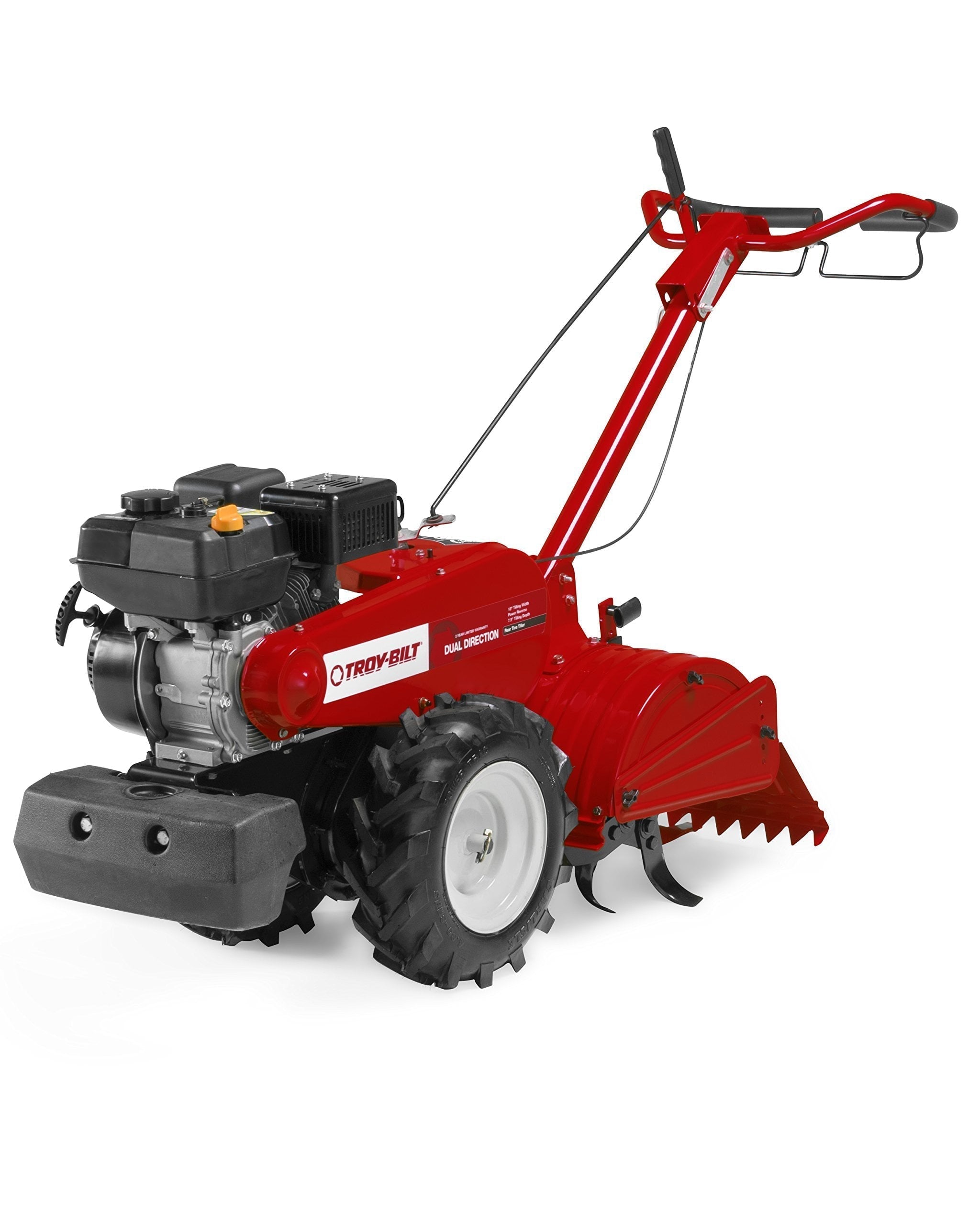 208 cc Gas OHV Engine Rear-Tine Tiller with Forward-Rotating and Counter-Rotating Tilling Options