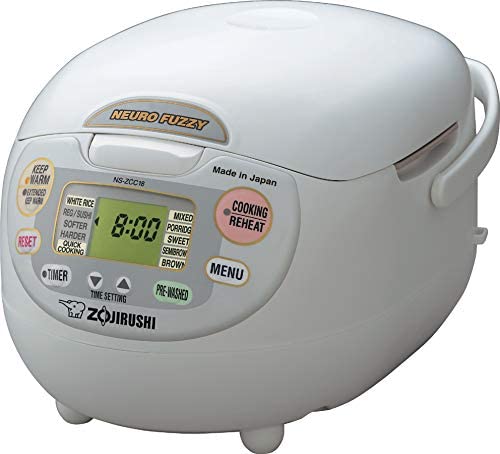 2025 Zojirushi, Made in Japan Neuro Fuzzy Rice Cooker, 5.5-Cup, Premium White
