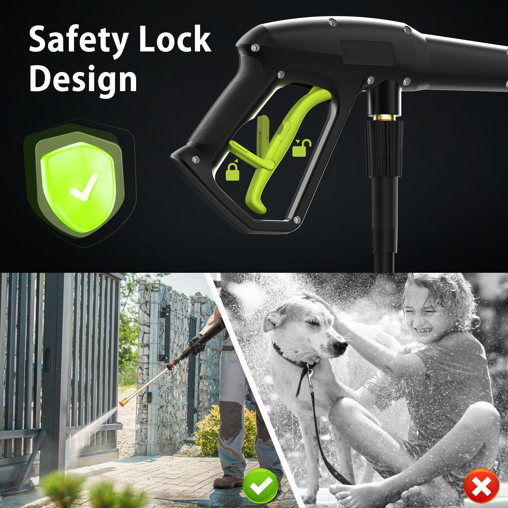 Yeryork 3500 PSI 2.4 GPM Electric Pressure Washer