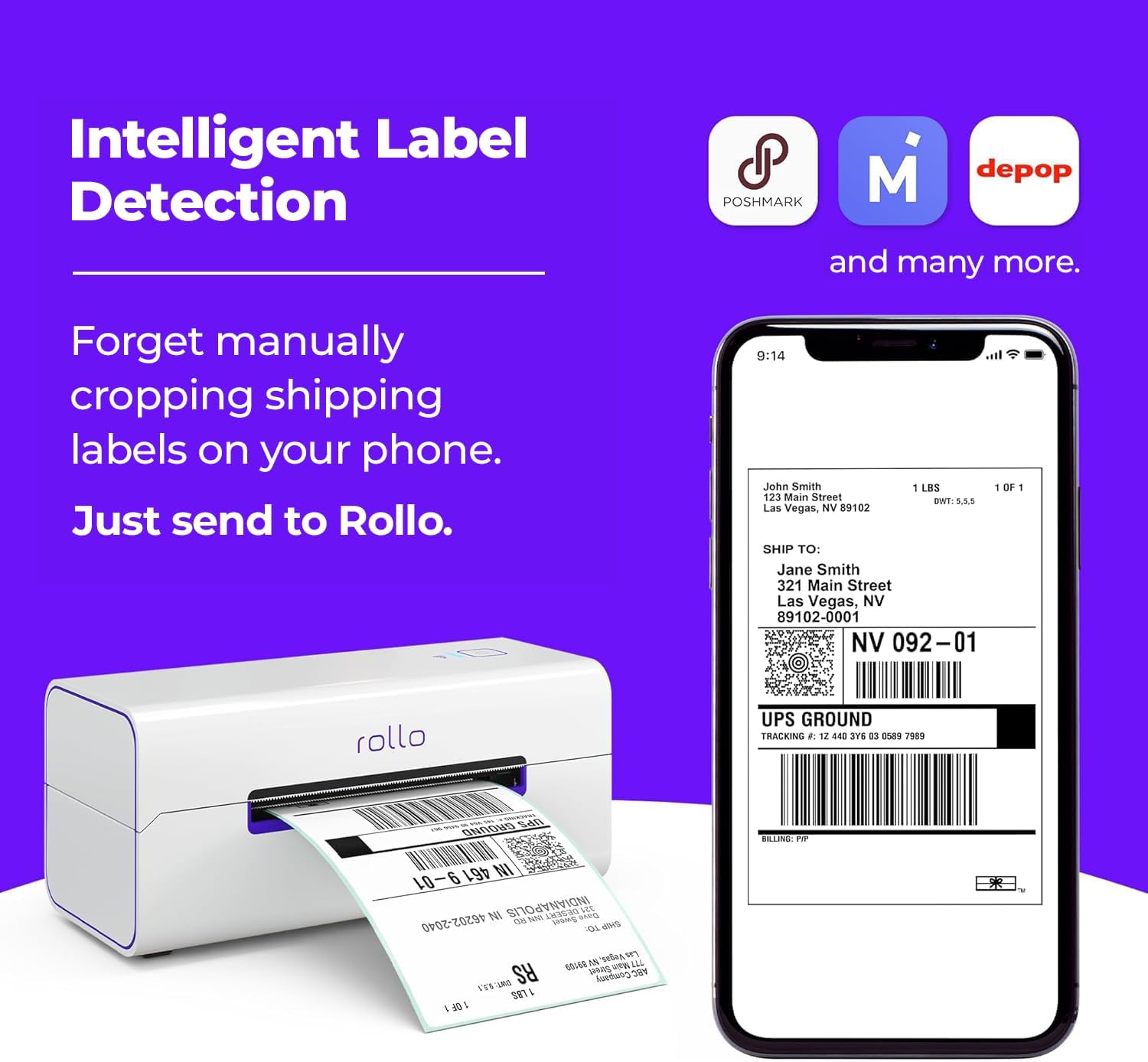 Wireless Shipping Label Printer – Wi-Fi Thermal 4×6