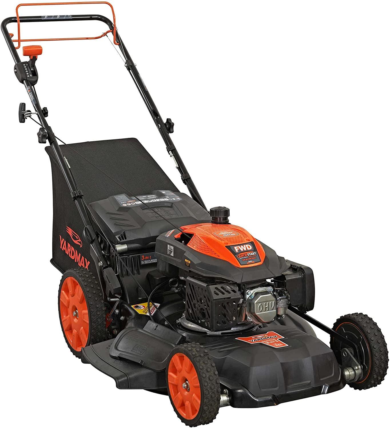 2025 2860 22′′ 201cc 3-in-1 Gas Self-Propelled Lawn Mower with CVT and High Wheels