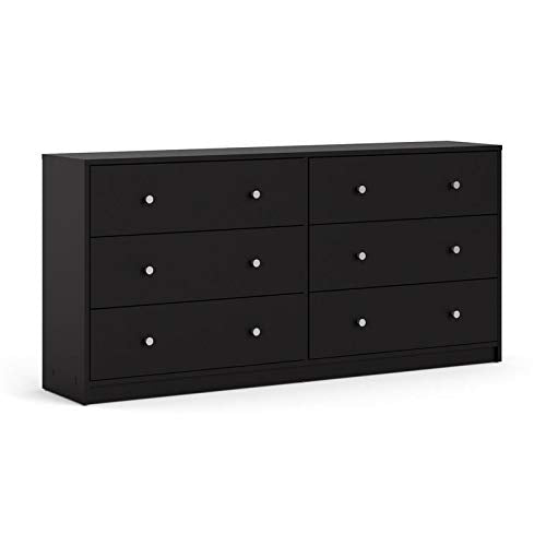 Home Square 3 Piece Bedroom Set with 6-Drawer Double Dresser