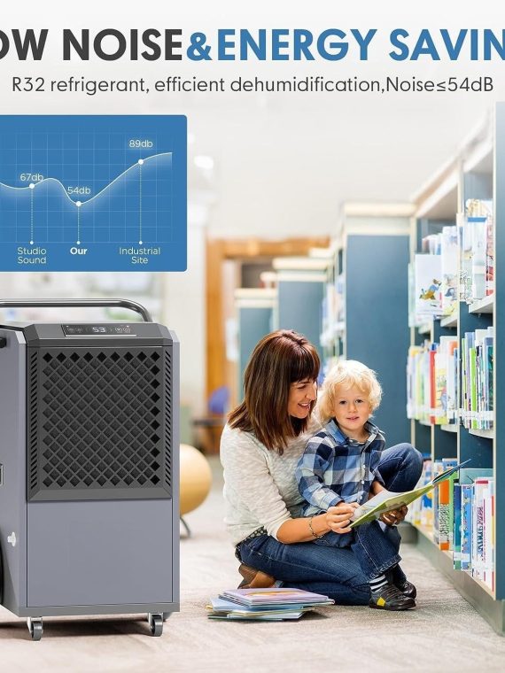 305 Pint Commercial Dehumidifier – 38 Gallon/Day Capacity for Industrial Use