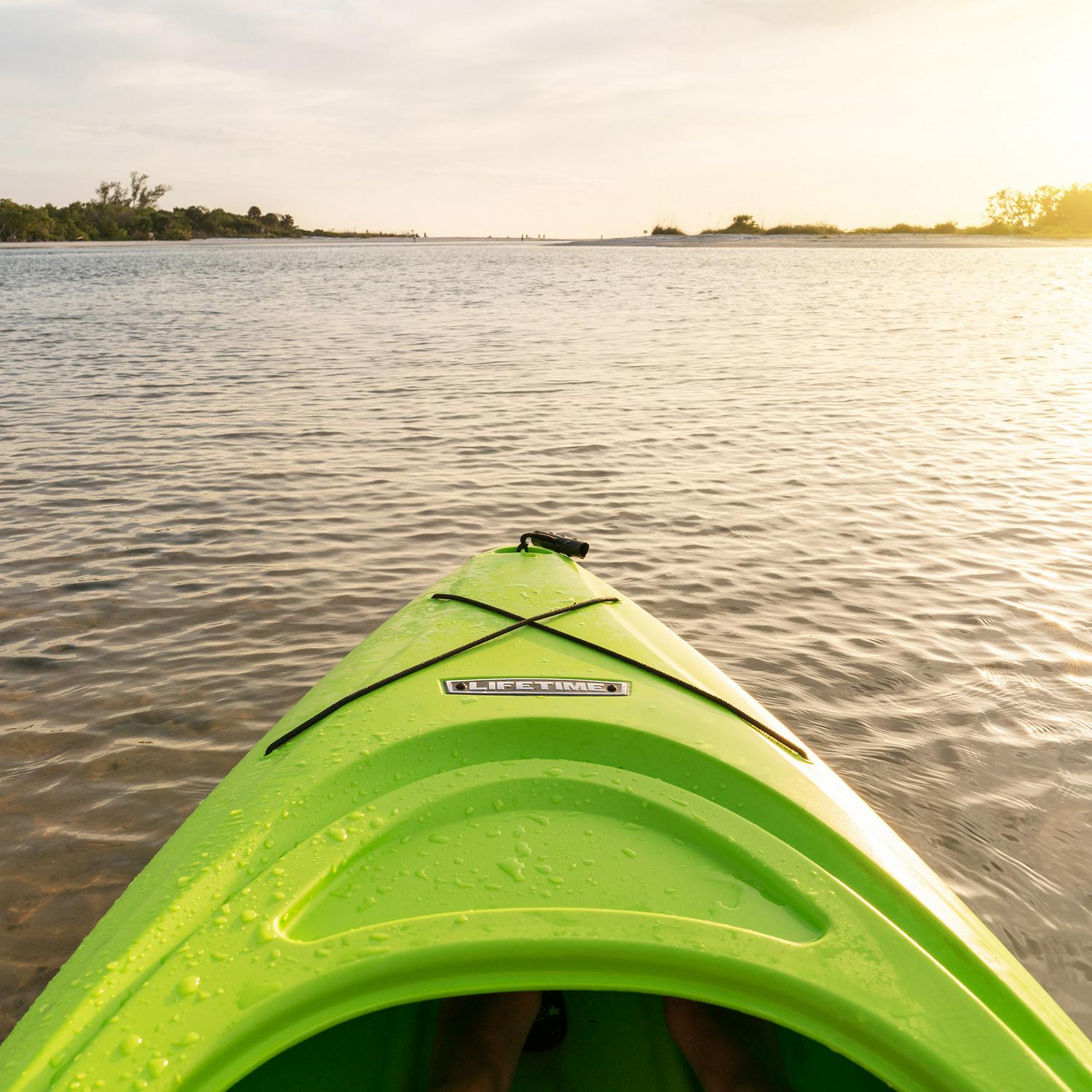 Lifetime Pacer 8 ft Sit-In Kayak (Paddle Included), Green