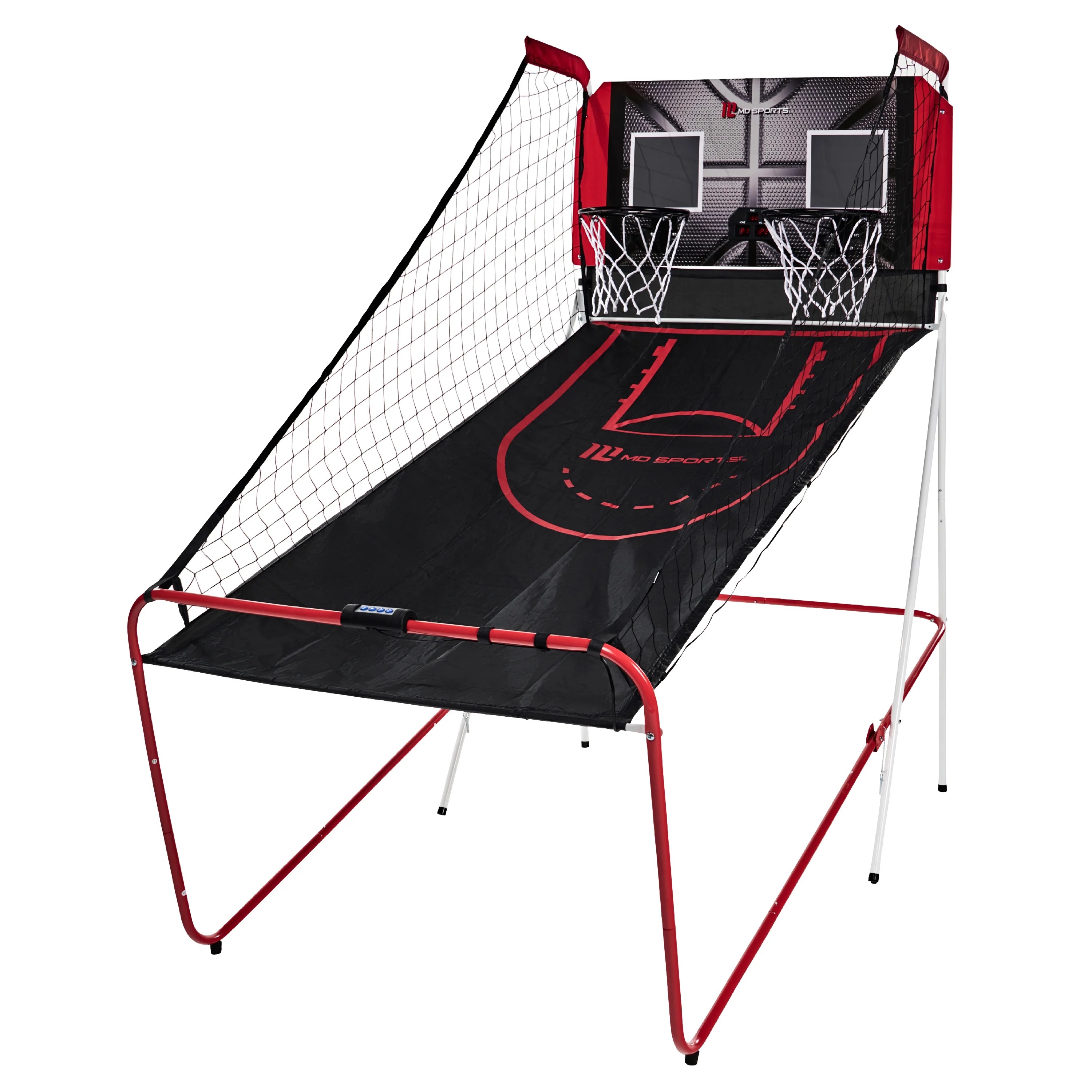 MD Sports Double Shot Arcade Folding Basketball Set, includes 3 Basketballs