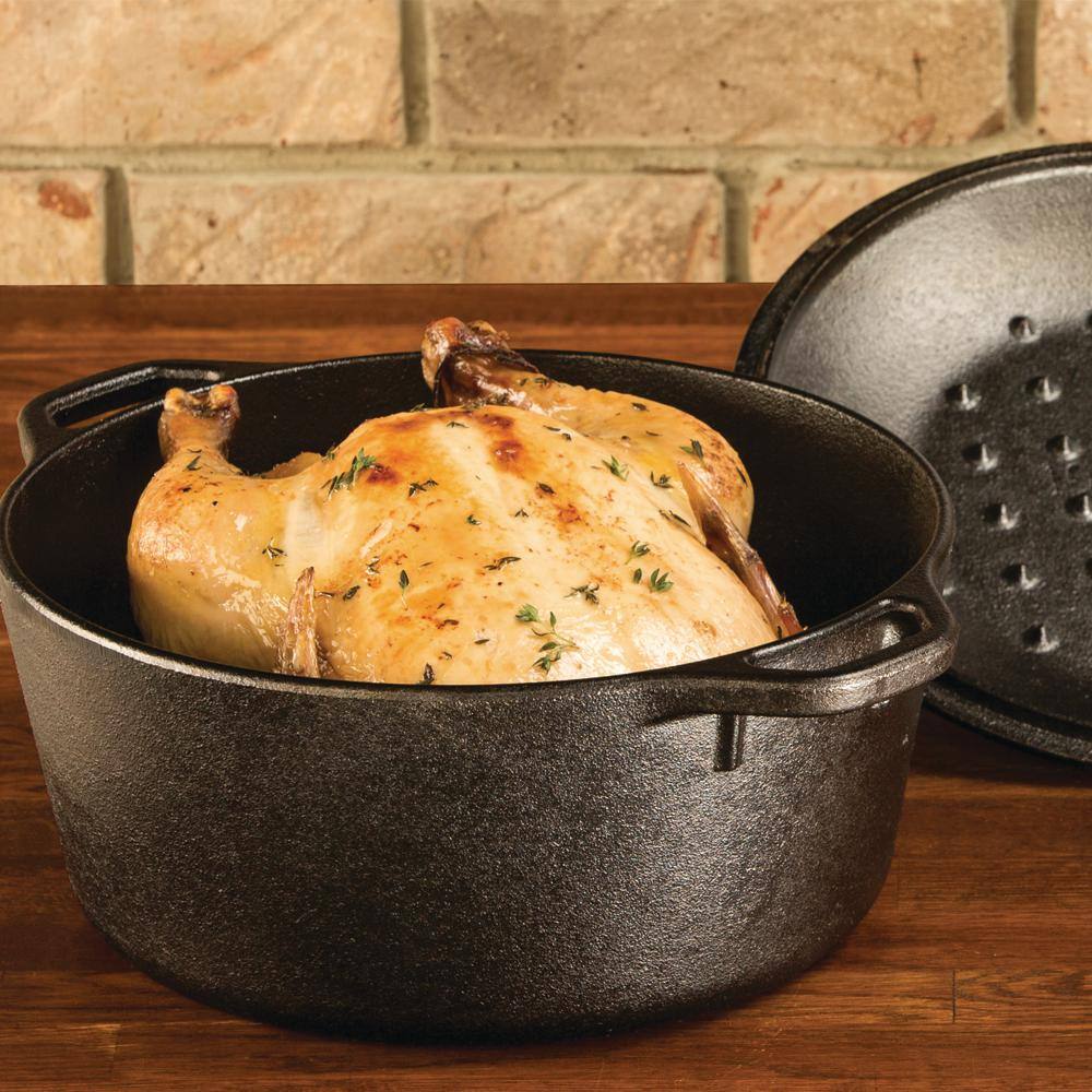 Lodge 5 Qt. Cast Iron Dutch Oven with Lid L8DOL3