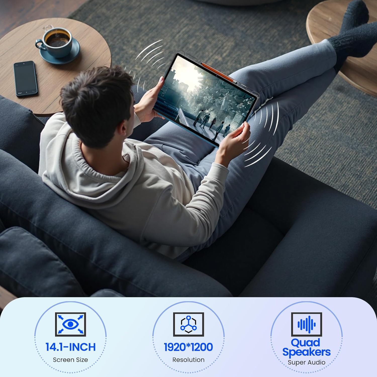 14 Inch Android Tablet 16GB RAM 256GB ROM 4G LTE