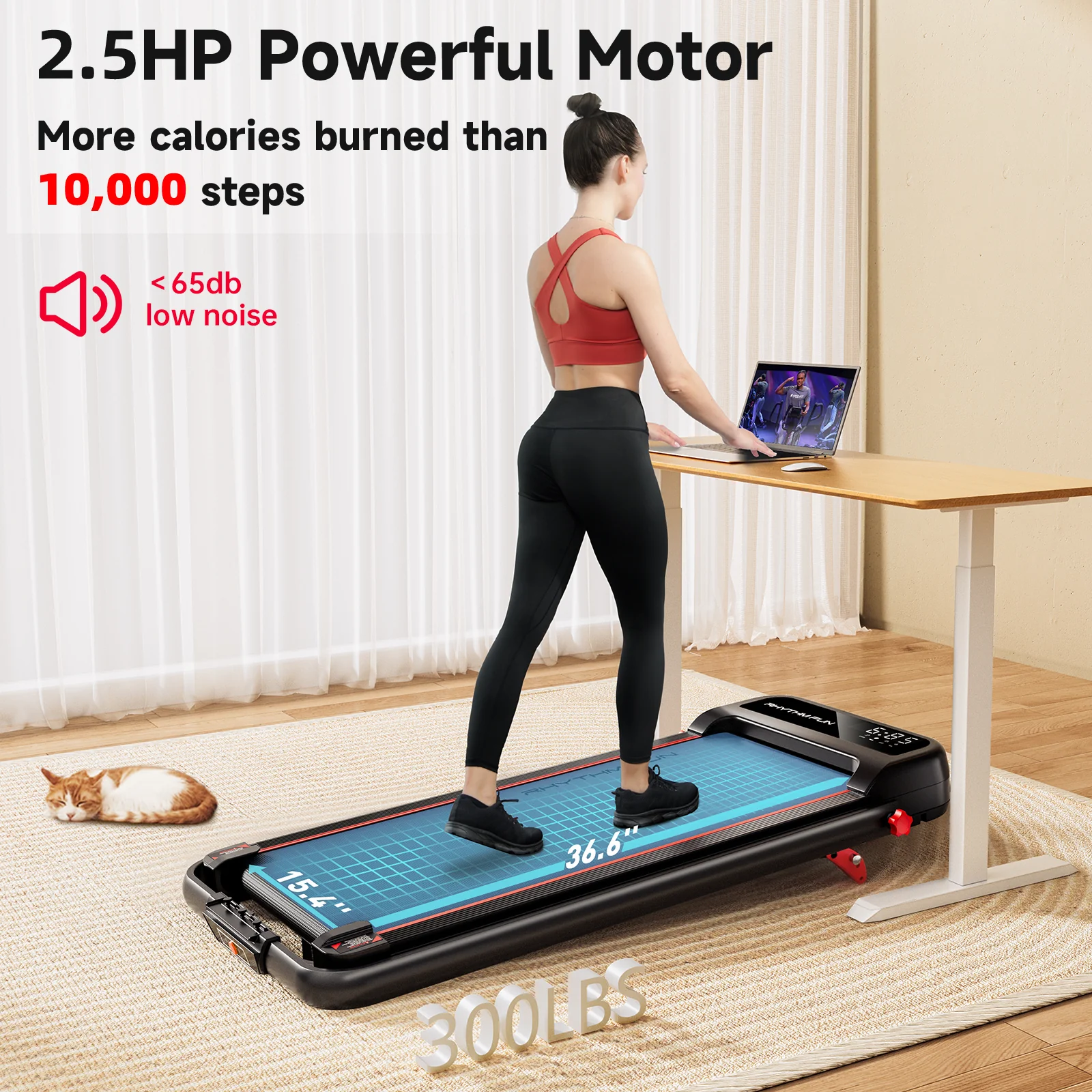RHYTHM FUN CP01 Foldable Treadmill with Incline