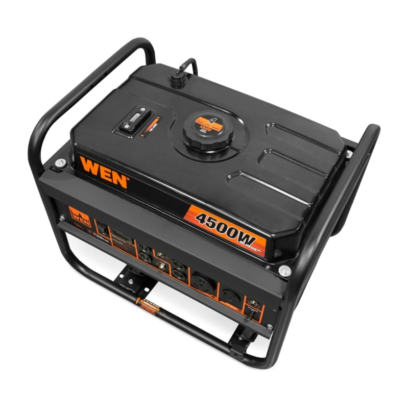 WEN GN4500 4500-Watt 212cc Transfer Switch and RV-Ready Portable Generator, CARB Compliant, Orange/Black